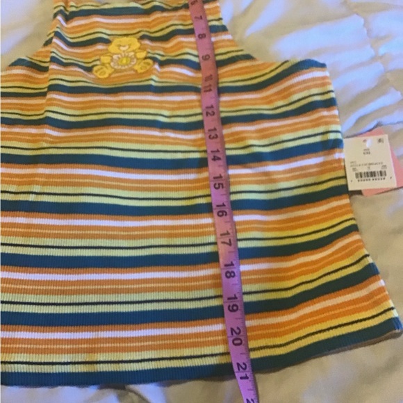 Care Bears XXL yellow striped plus size tank top NWT - Picture 2 of 9